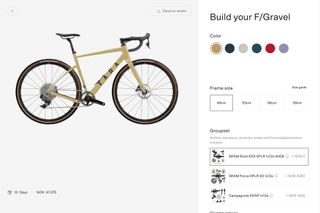 Fara Bike Builder screen