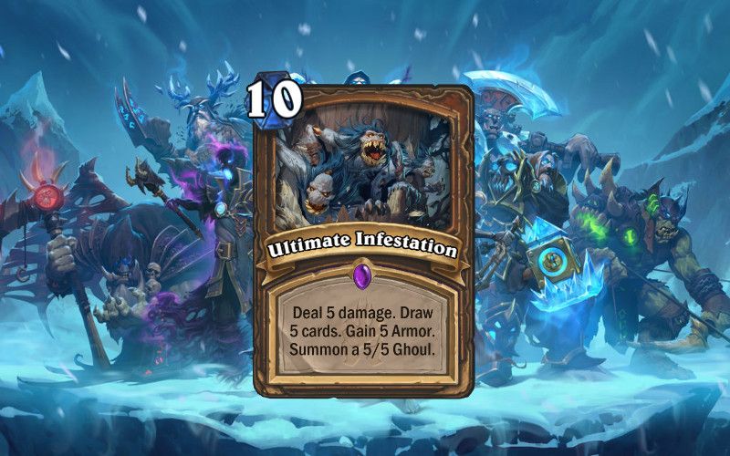 Who knew that summoning a 5/5, dealing 5 damage, gaining 5 armor, and drawing five cards would be good? Impossible to predict.