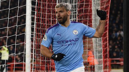 Sergio Aguero scored Manchester City’s winning goal at Sheffield United