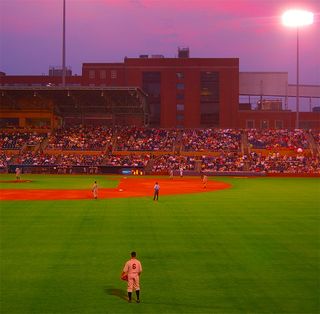 evening baseball game