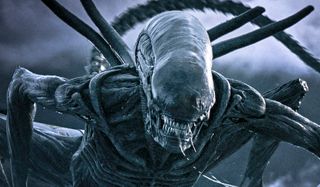 Alien: Covenant an angry Xenomorph drools in the wind