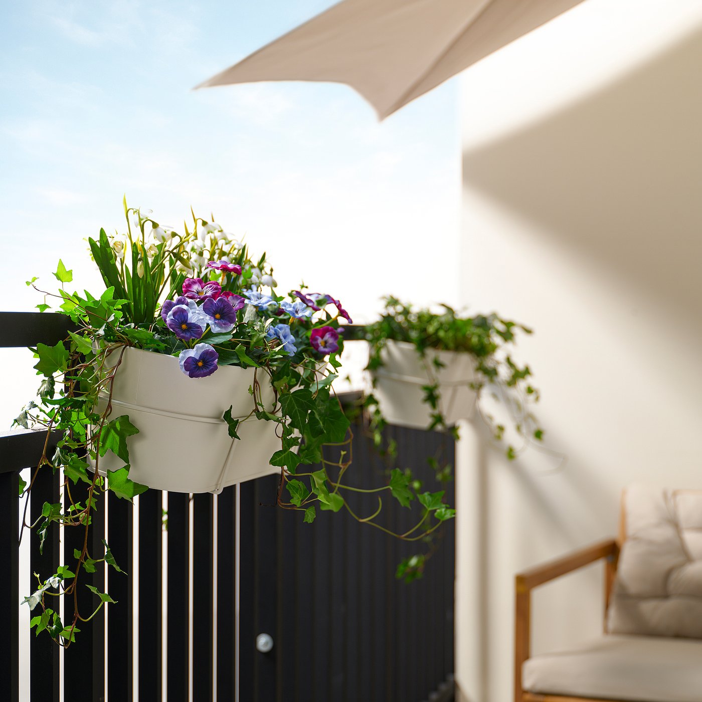 Vitl&amp;Ouml;k Flower Box With Holder - Indoor/outdoor/off-White 22x7 &amp;frac34; "