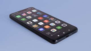 A Xiaomi Redmi Note 11 Pro 5G from the front