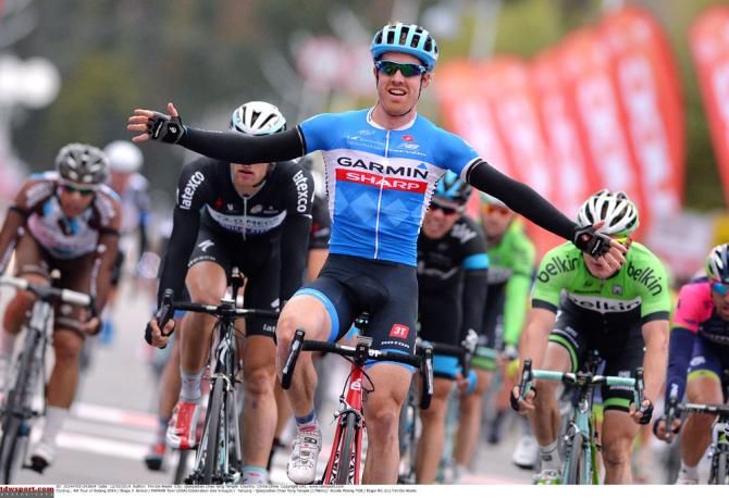 Tyler Farrar (Garmin-Sharp) wins stage 3 of the Tour of Beijing