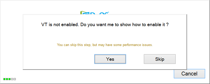 Enable VT