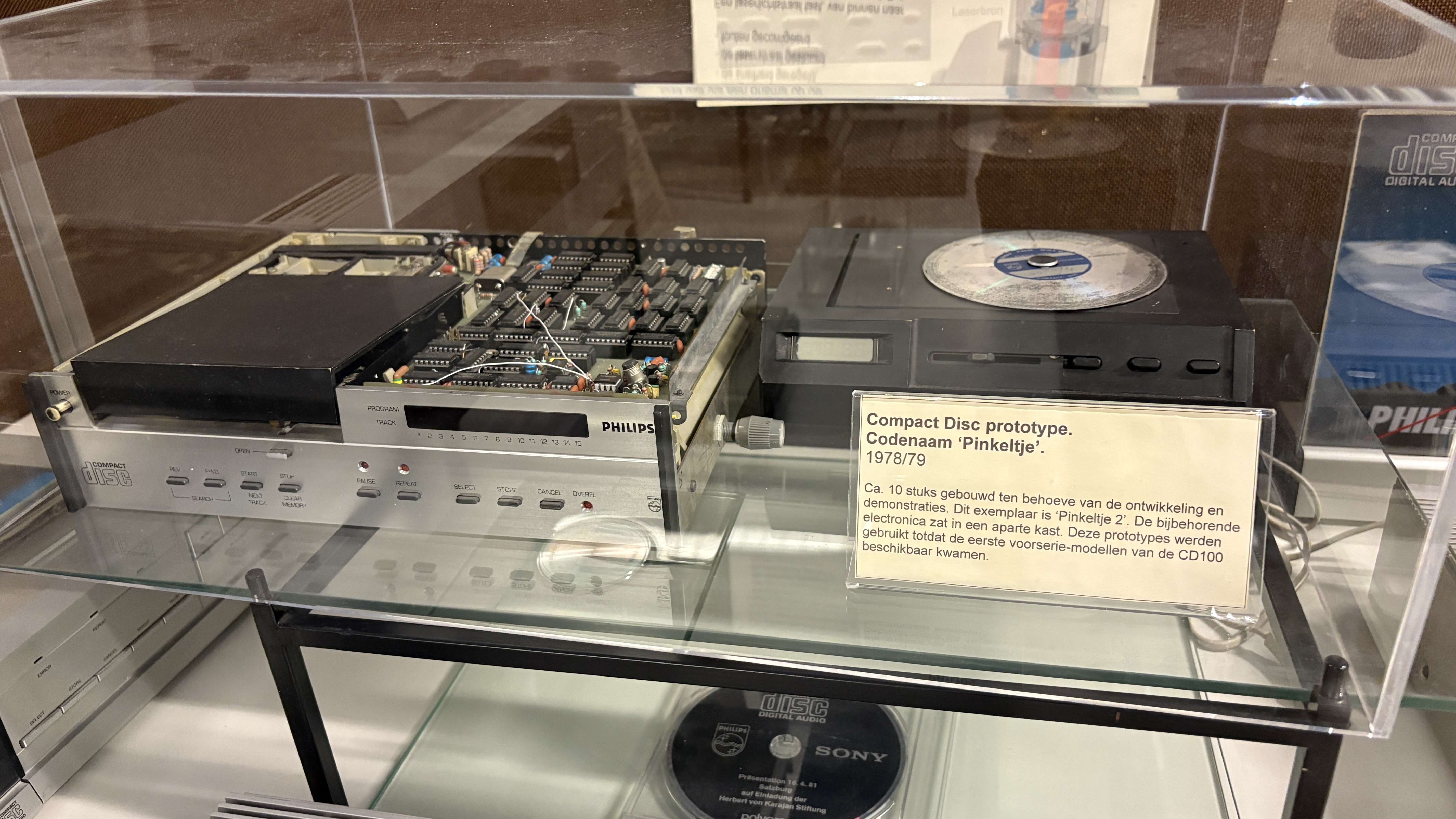 First prototype of Philips CD player and CD100