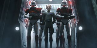 Troopers with Grand Moff Tarkin Star Wars: The Bad Batch Disney+