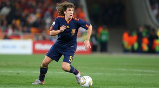 Carles Puyol of Spain during the 2010 FIFA World Cup final