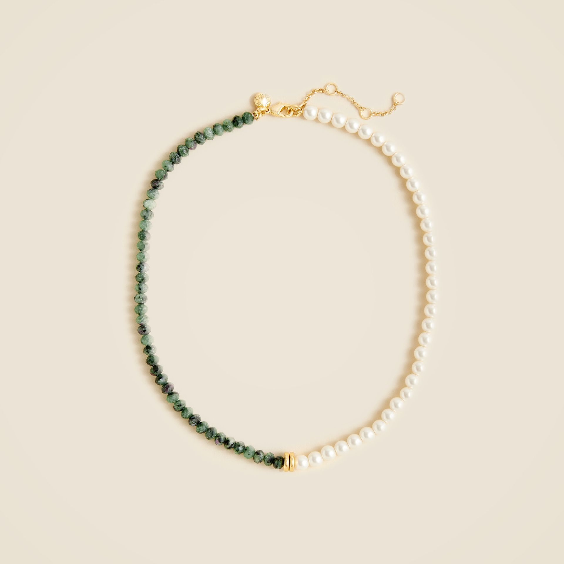Two-Tone Pearl and Bead Necklace