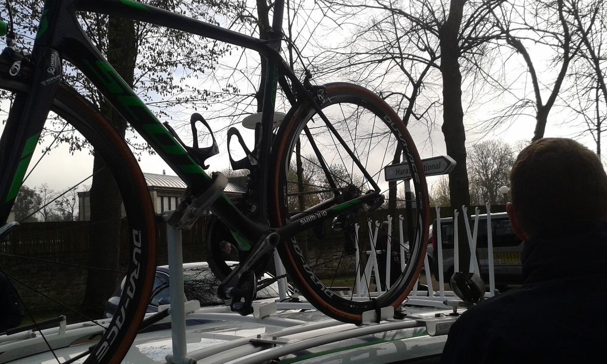 The UCI check for mechanical doping at Paris-Roubaix