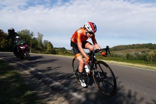 Anna van der Breggen at the Road World Championships 2020