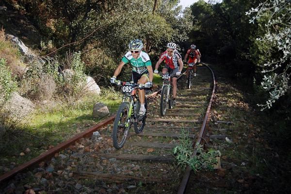 Sally Bigham in action during stage 2.