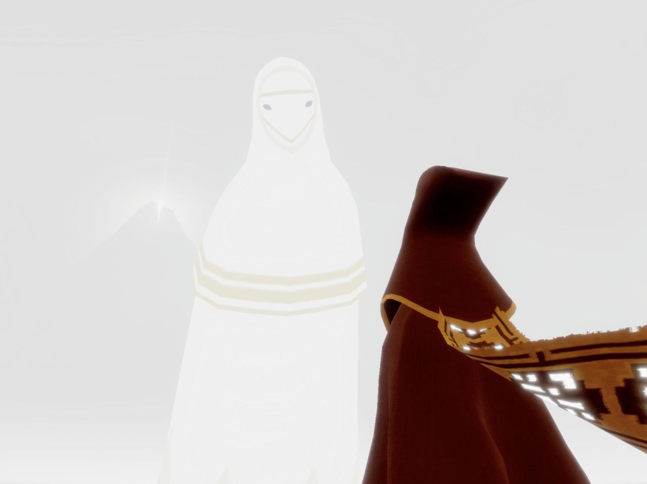 Journey white robed figure
