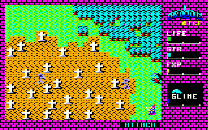 Hydlide, a classic PC JRPG