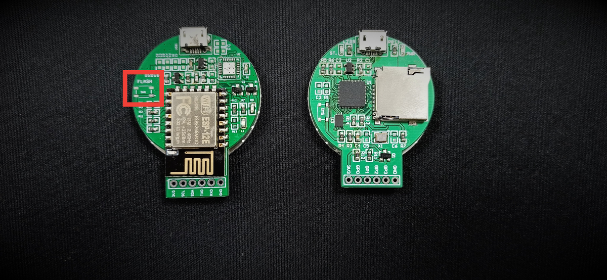 Missing flash chip from the RP2040 board