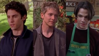 Milo Ventimiglia as Dean, Matt Czuchry as Logan and Jared Padalecki as Dean on Gilmore Girls.