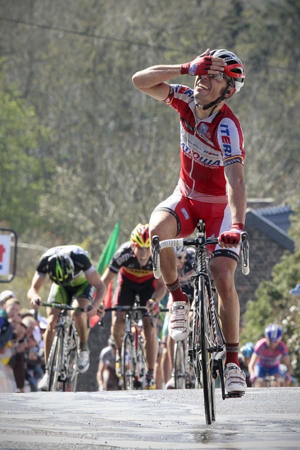 Joaquim Rodriguez (Katusha) can hardly believe he's finally gotten a Classic
