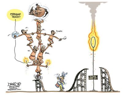 Obama cartoon ISIS coalition world