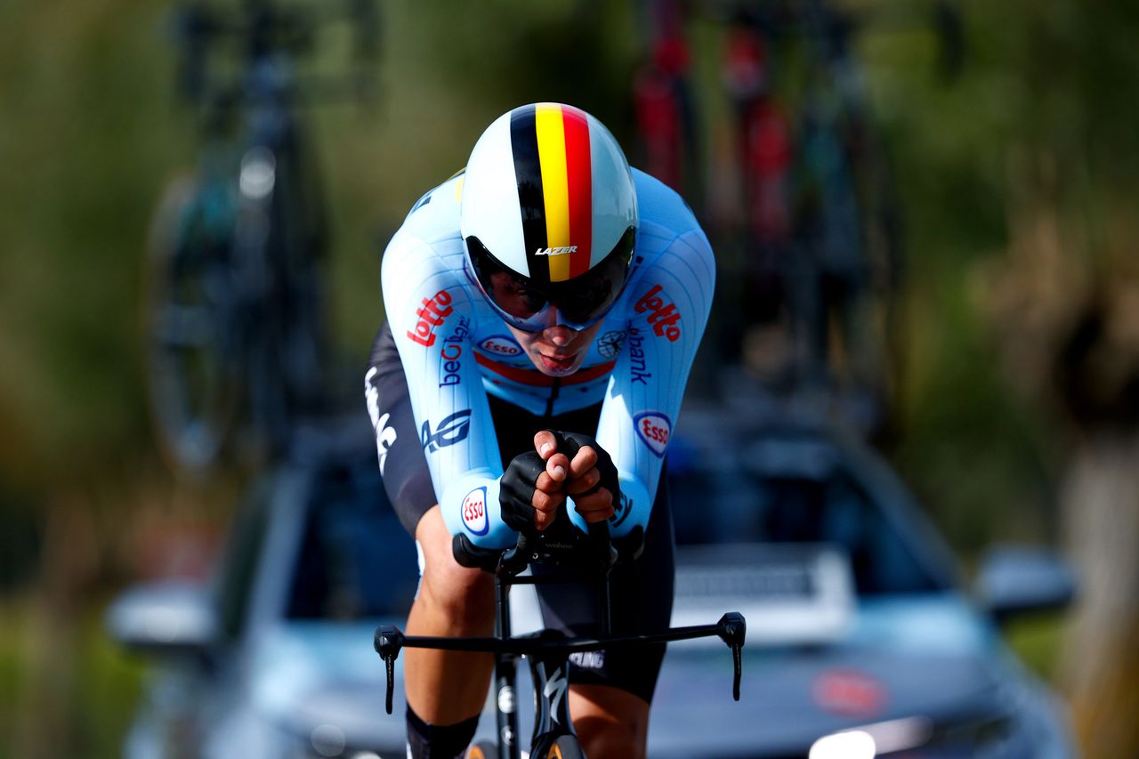 2021 UCI World Championships - Flanders - Men Junior Time Trial - Knokke Heist - Bruges 23,3 km - 21/09/2021 - Clan Uijtdebroeks (Belgium) - photo Luca Bettini/BettiniPhoto&Acirc;&copy;2021