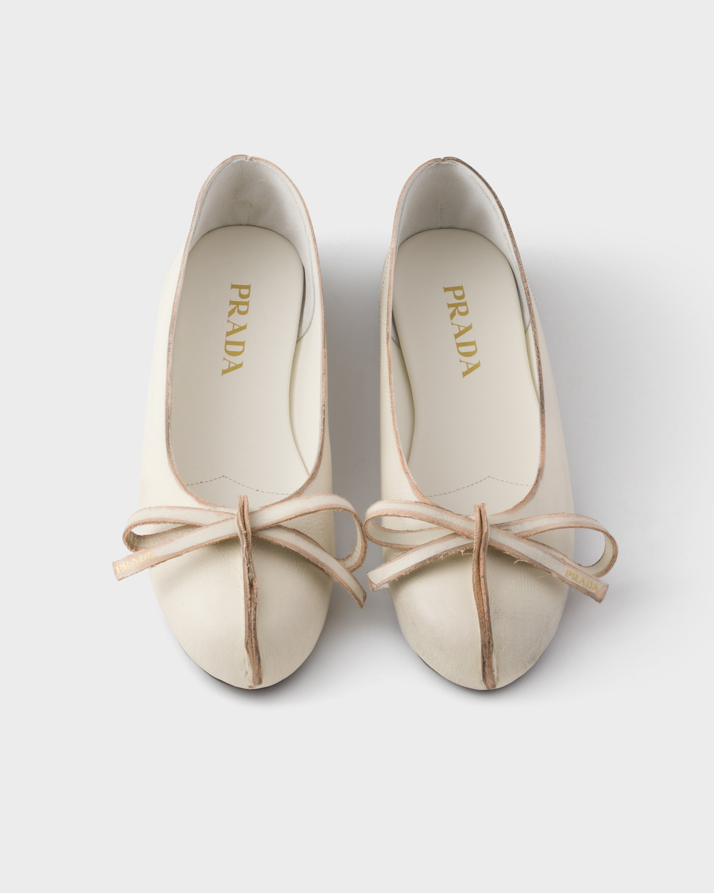 antique leather ballerina