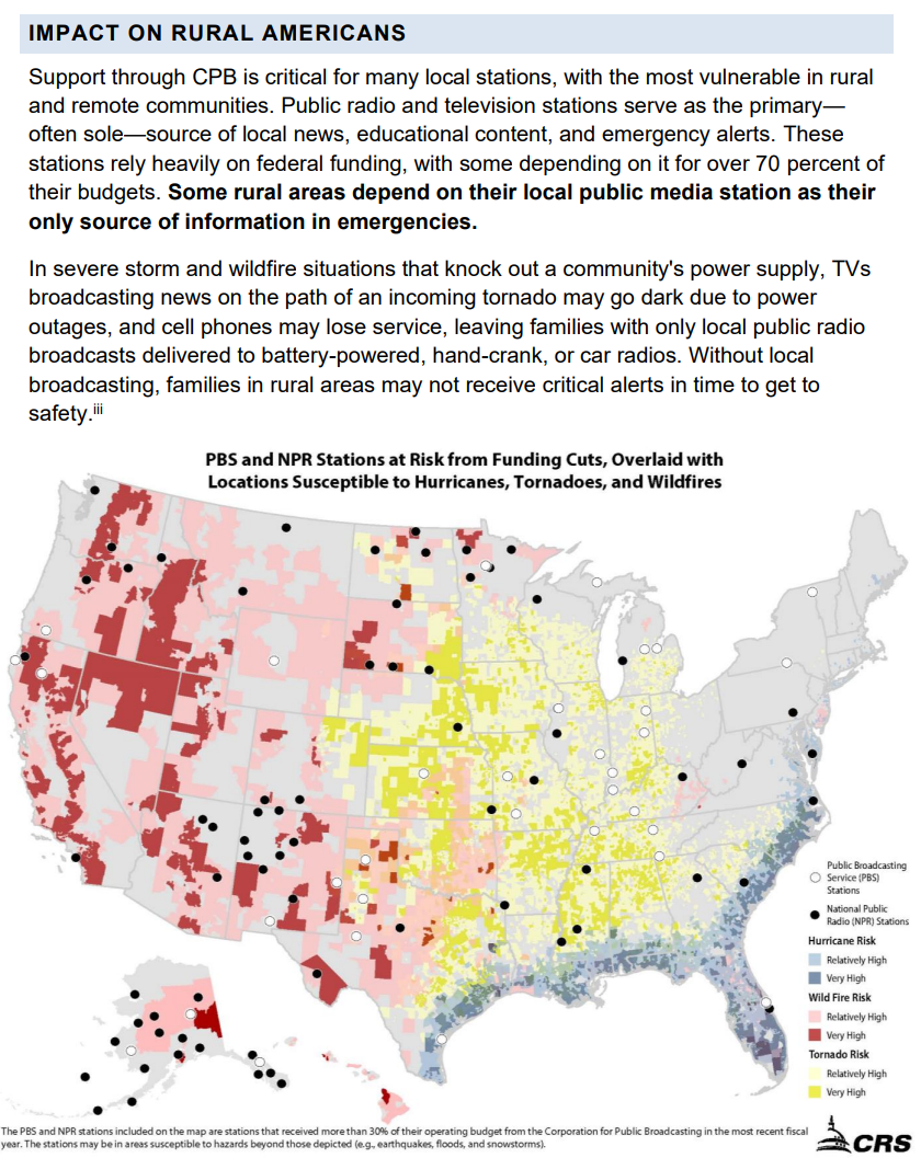 Map of funding problems at public stations