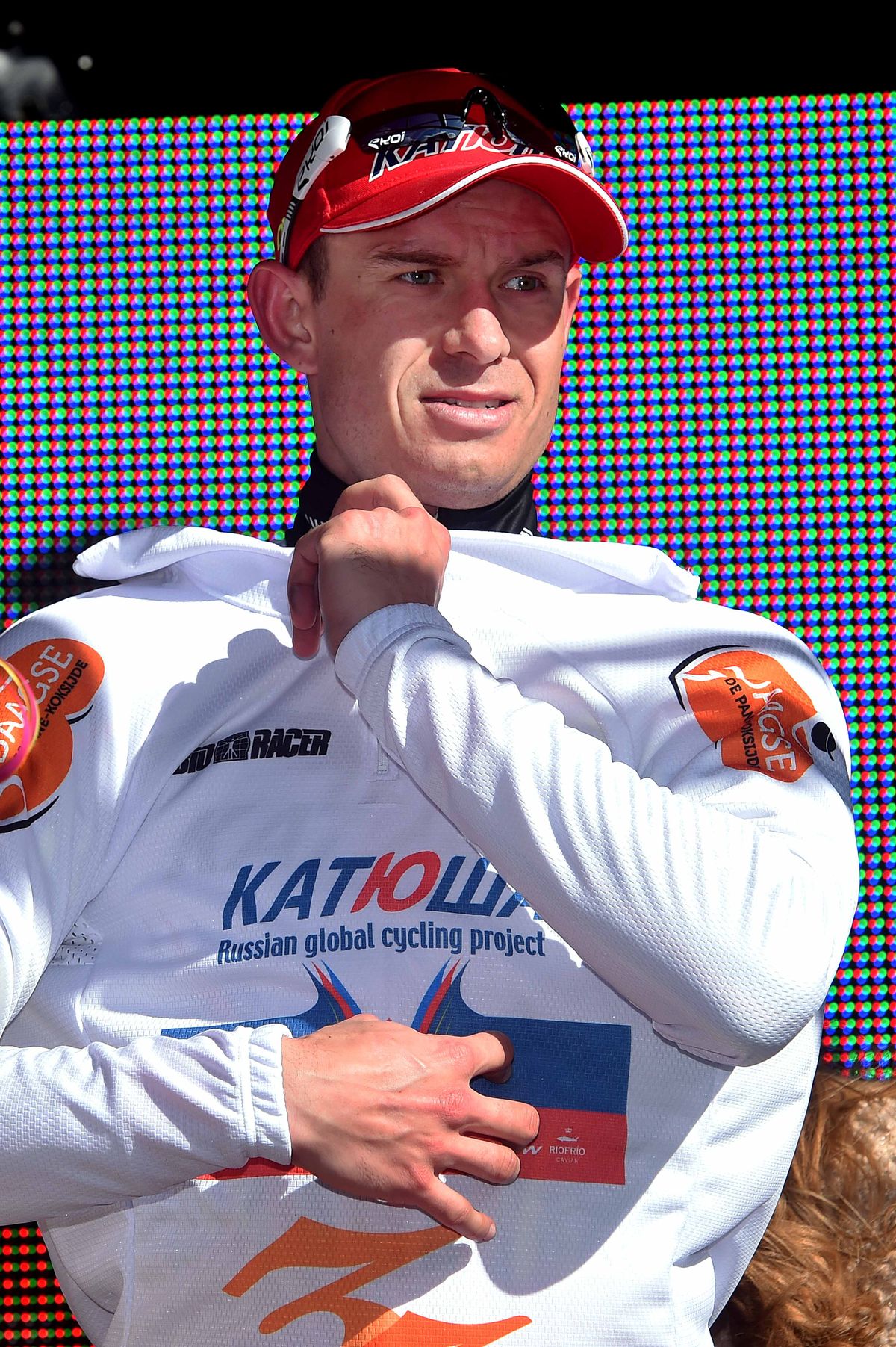 Race leader Alexander Kristoff (Katusha)