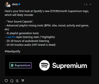 The rumored features coming to Spotify Supremium