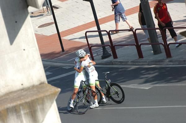 Congratulations are given to John Degenkolb (Argos-Shimano)