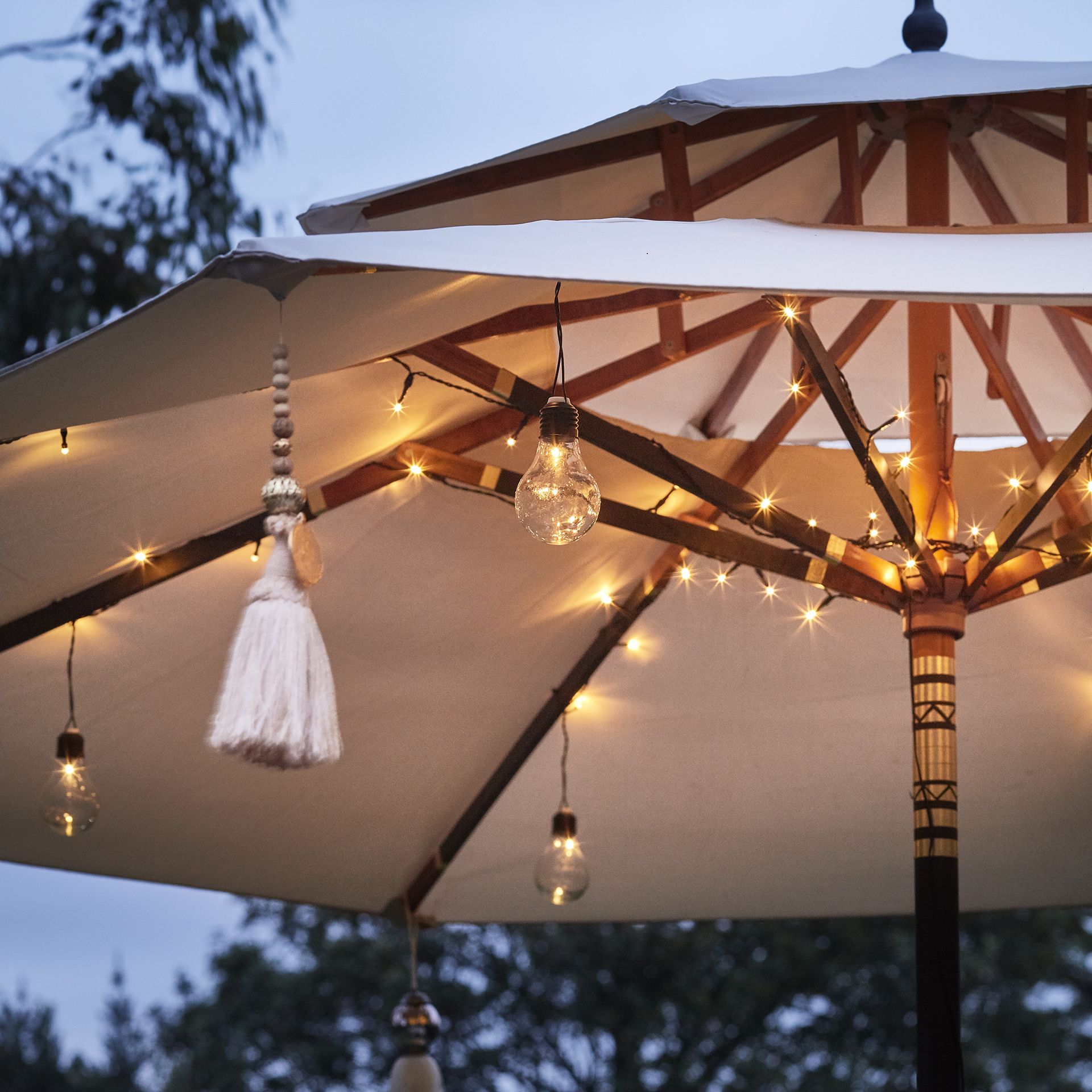 under pergola lighting