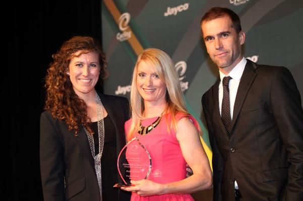Brad McGee presented the prize