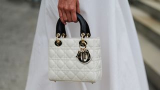 white lady dior bag