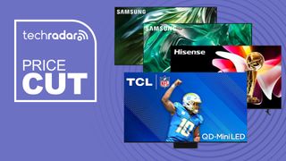 Prime Day TV deals banner on purple