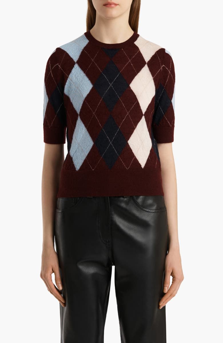 Anders Argyle Cashmere & Mohair Sweater