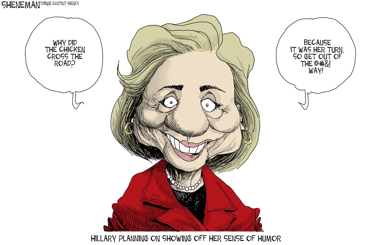 Political cartoon U.S. Hillary Clinton 2016