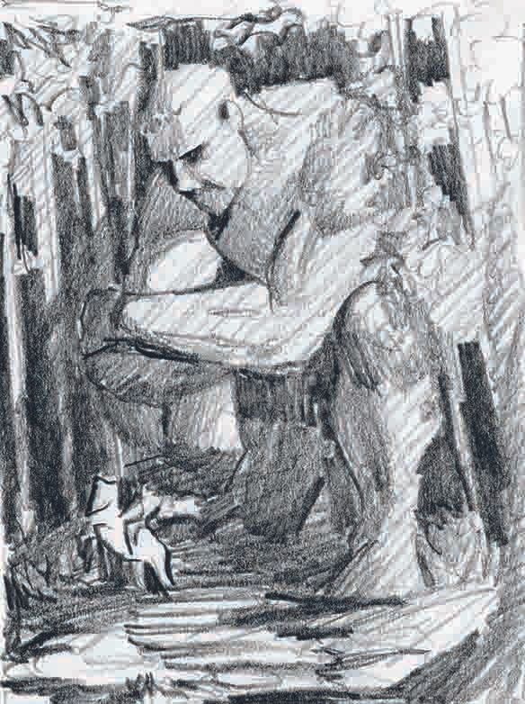 Images from an art tutorial by Mateusz Lenart