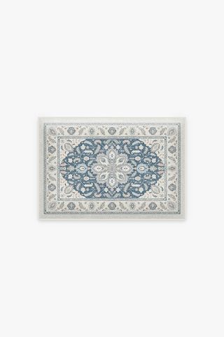 Safiya Teal Sage Bath Mat | Ruggable