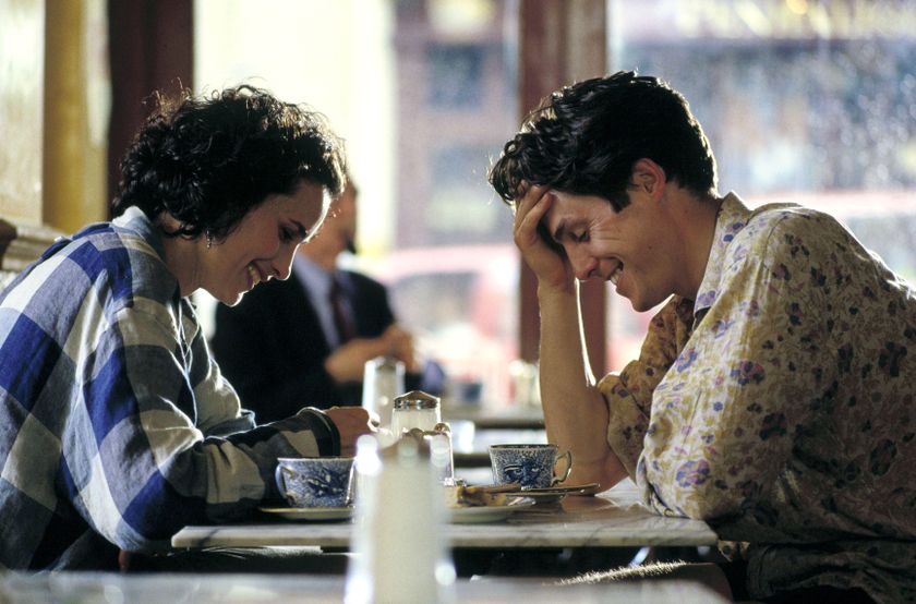 Four Weddings and a Funeral Andie MacDowell &amp; Hugh Grant