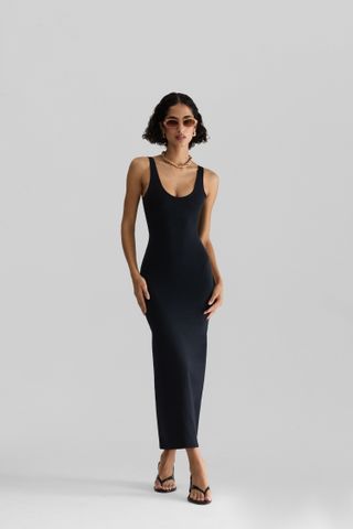 Scoop Neck Maxi Dress