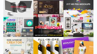 If you're looking for a template to mock up your designs, you'll find thousands of options in this bundle