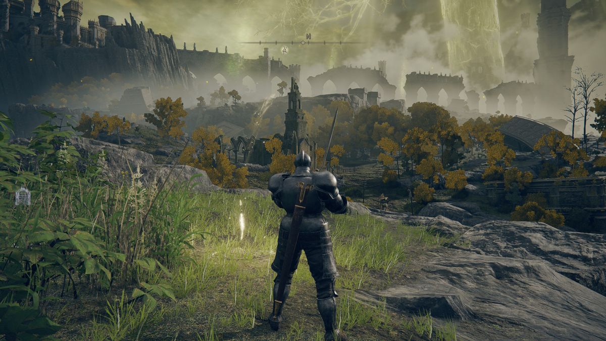 A screenshot of Elden Ring Tarnished Edition in docked mode on the Switch 2