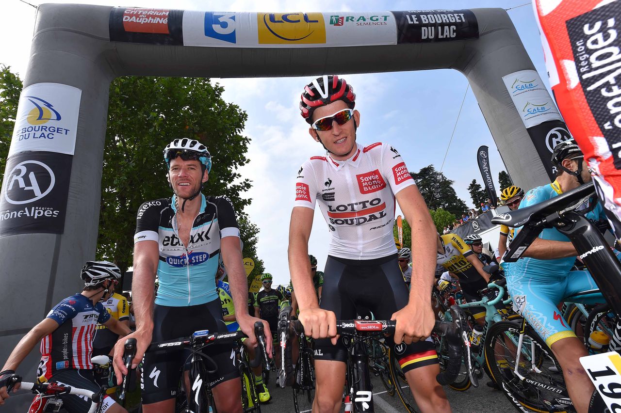 Young rider's classificatino leader Tiesj Benoot