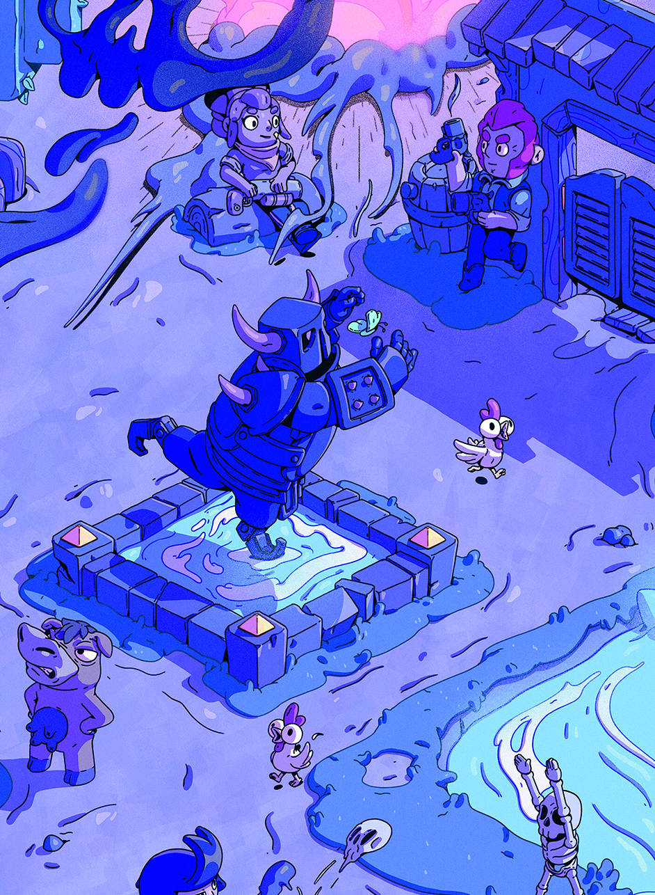 Supercell artwork showing game characters