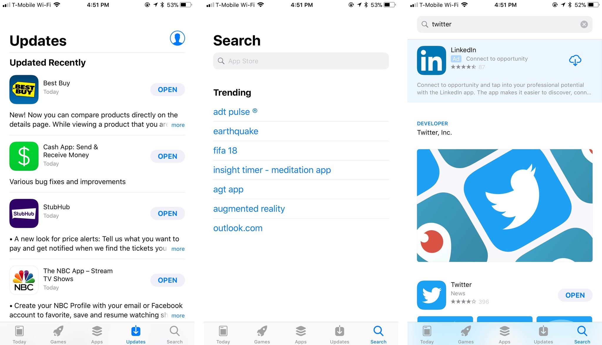 Update & Search