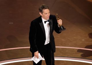 Sean Baker accepts the Directing award for "Anora" onstage during the 97th Annual Oscars at Dolby Theatre on March 02, 2025 in Hollywood, California.