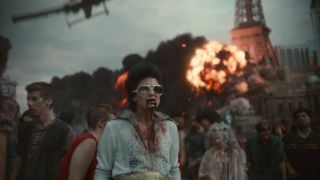 A screenshot of the opening cinematic in Netflix's Army of the Dead