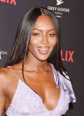 Naomi Campbell attends a Golden Globes afterparty in 2017