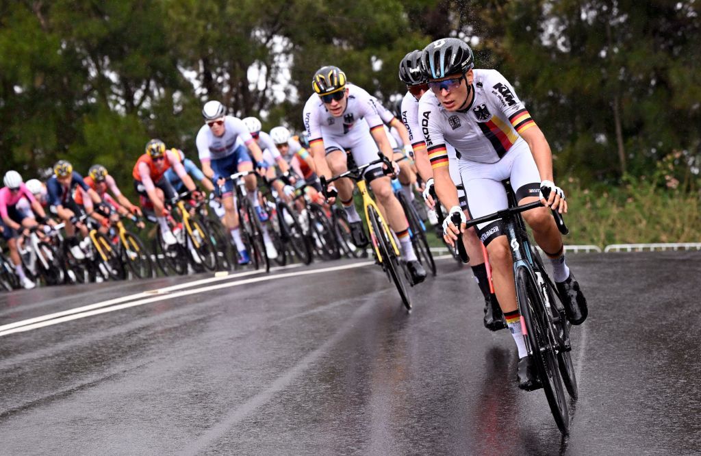 Germany controlled the attacks early in the race