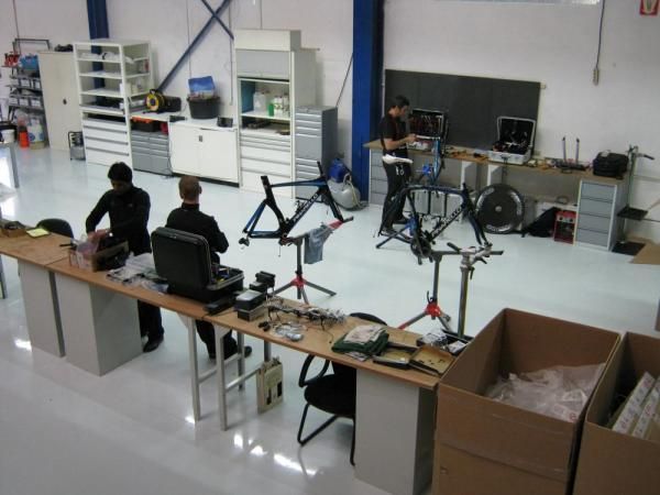 The mechanics have plenty of room to work