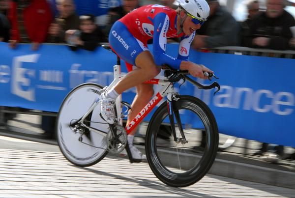 Marko Kump (Adria Mobil) is still the best young rider after the time trial.