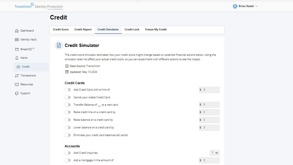 Screenshot of the Bitdefender Ultimate Security Plus Extended web interface